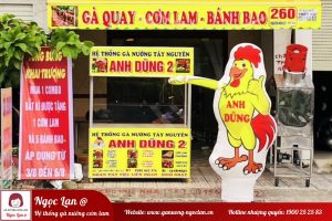 Gà nướng cơm lam anh Dũng