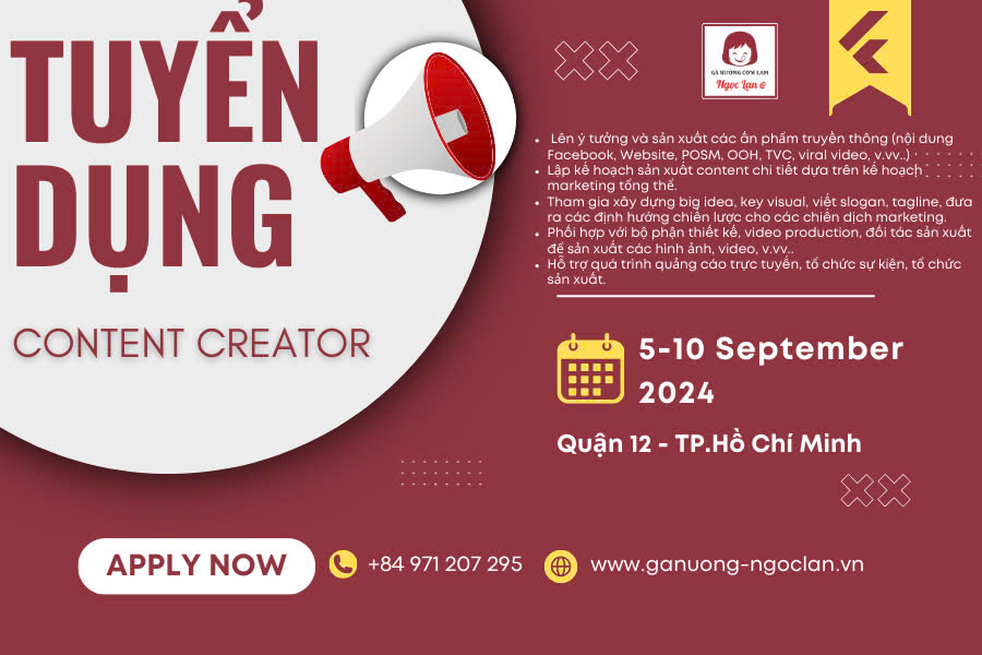 TUYỂN DỤNG CONTENT CREATOR: Cơ Hội Nghề Nghiệp Hấp Dẫn, Chuyên Nghiệp