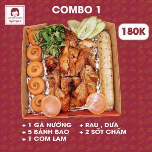 Combo Gà Nướng Cơm Lam 1