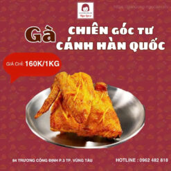 Gà chiên goc tư cánh Hàn Quốc: 1 ẩm thực xứ Hàn ở Việt Nam