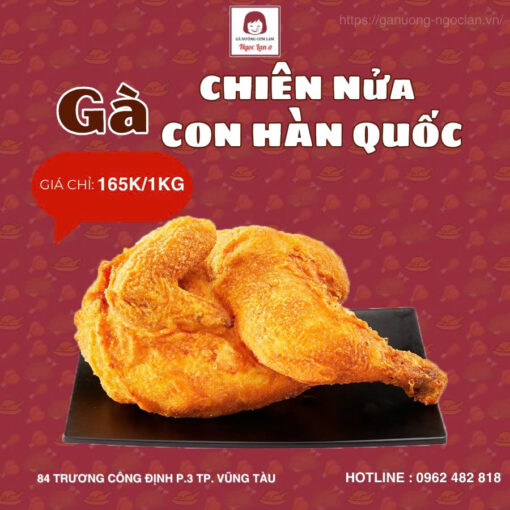 Gà chiên nửa con Hàn Quốc